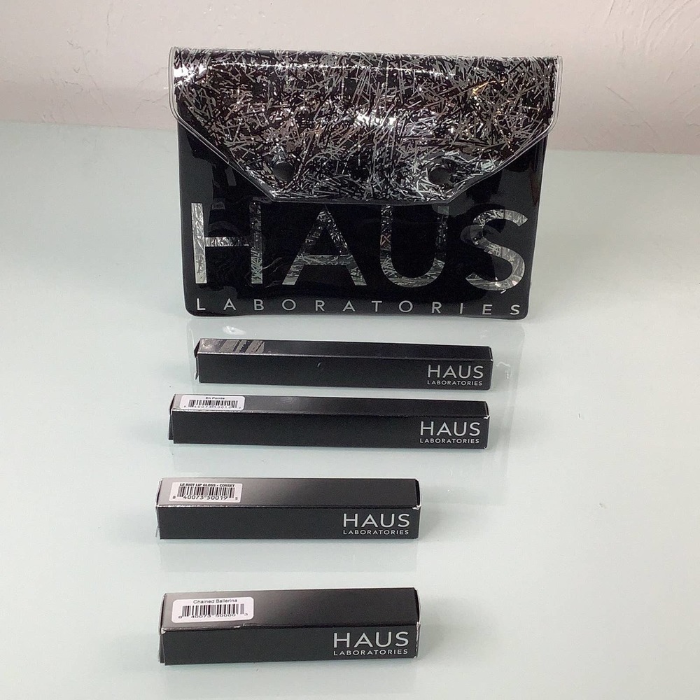 Haus Laboratories bundle of 4 make up products and cosmetic pouch NEW